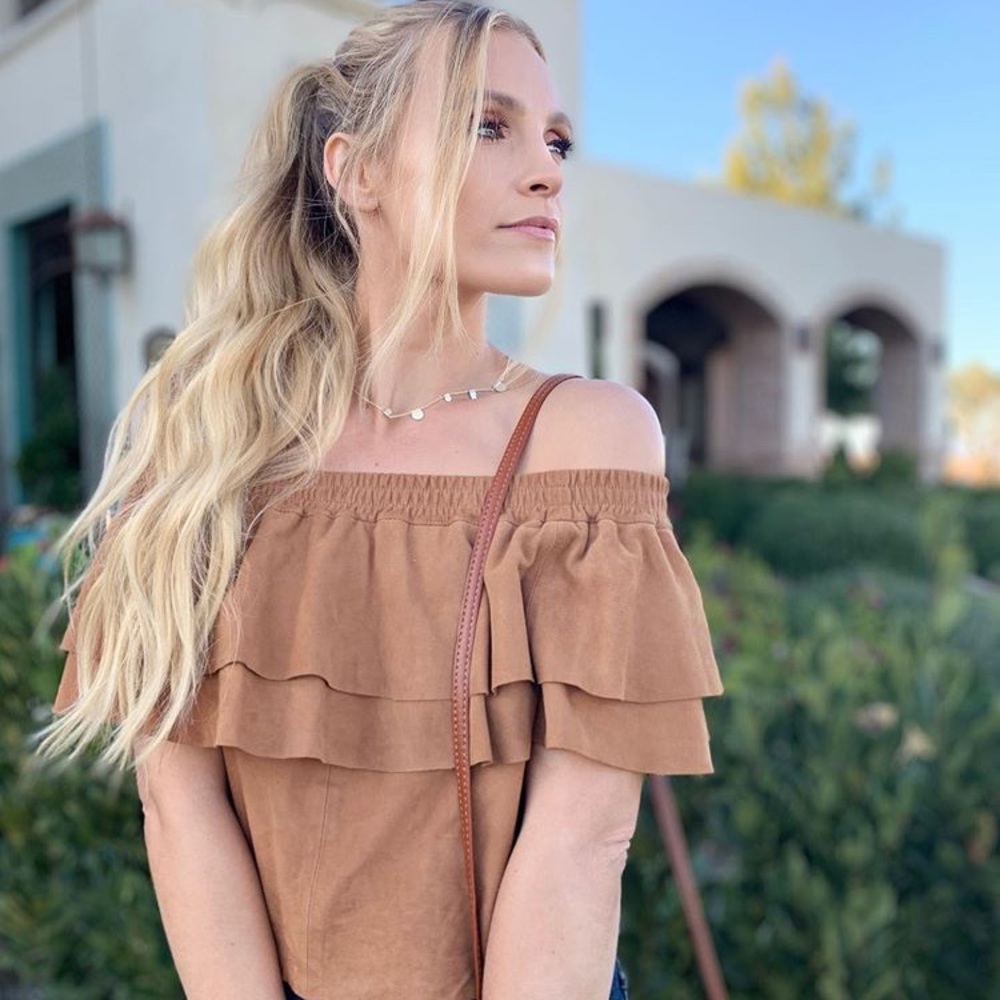 DESIGNERS REMIX - Suede Top